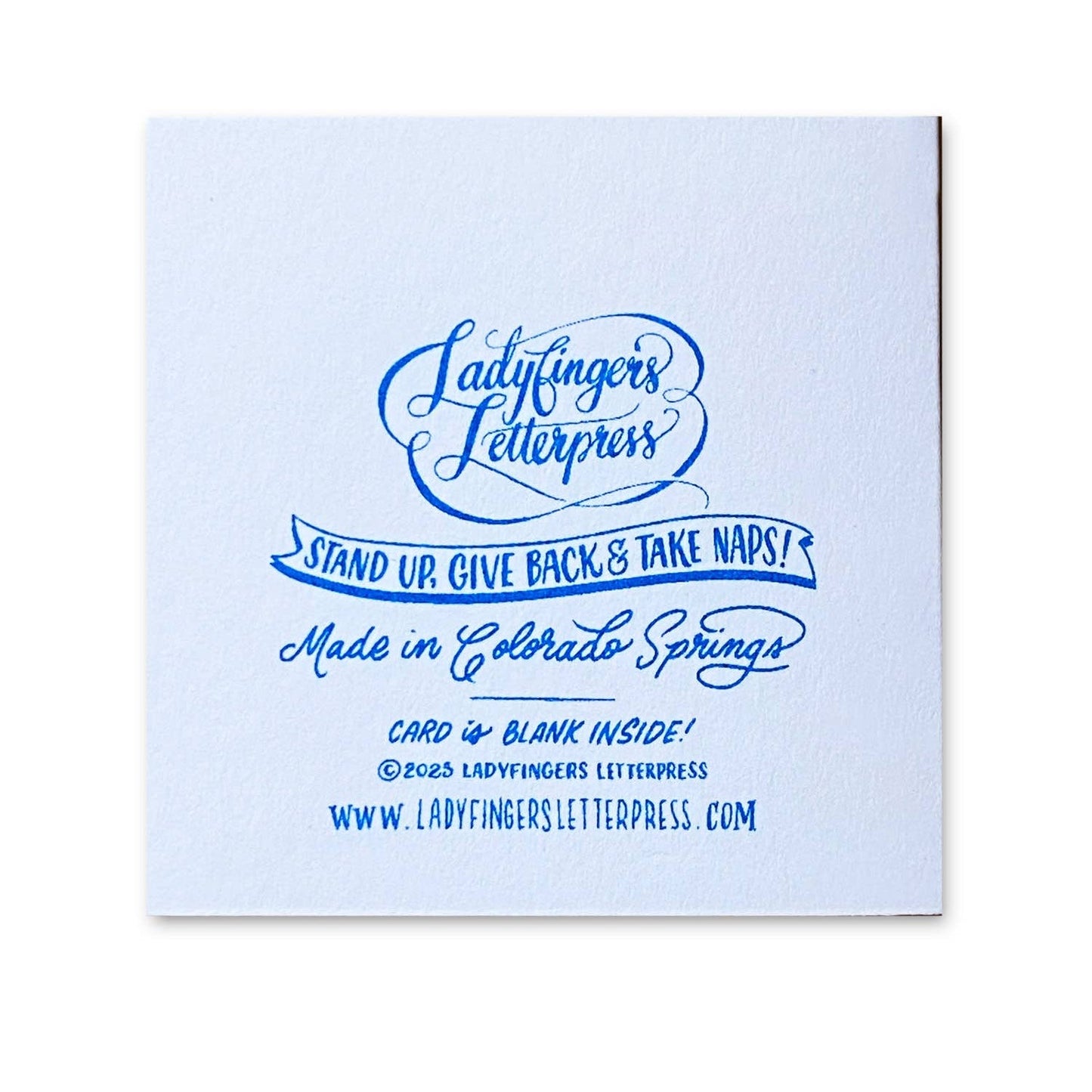 Candy Cane Risograph Tiny Card