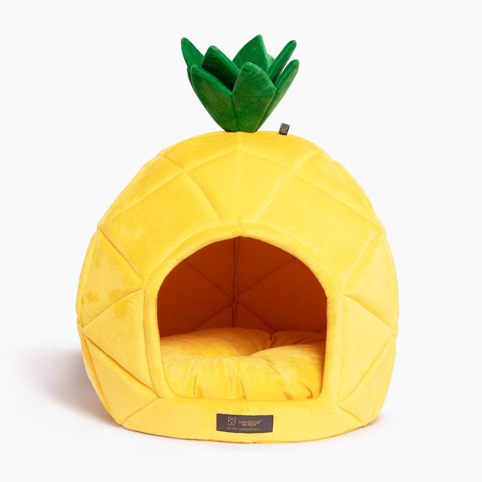Nandog Pet Gear - PINEAPPLE DOG BED / CAT HUT - LARGE