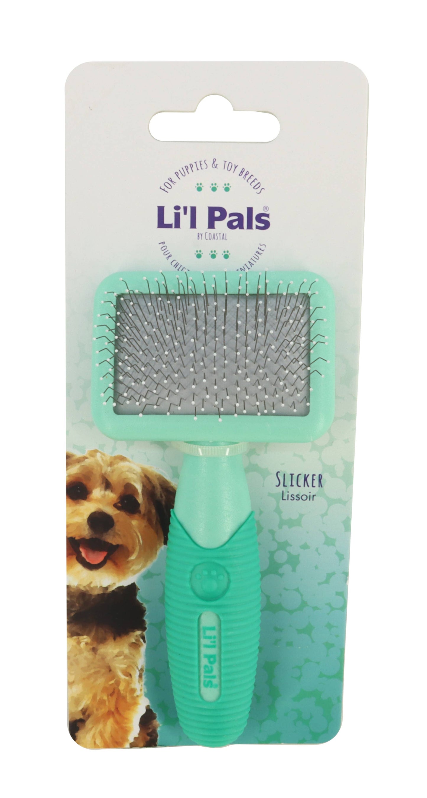Pet Palette Distribution - Li'l Pals Dog Slicker Brush with Coated Tips