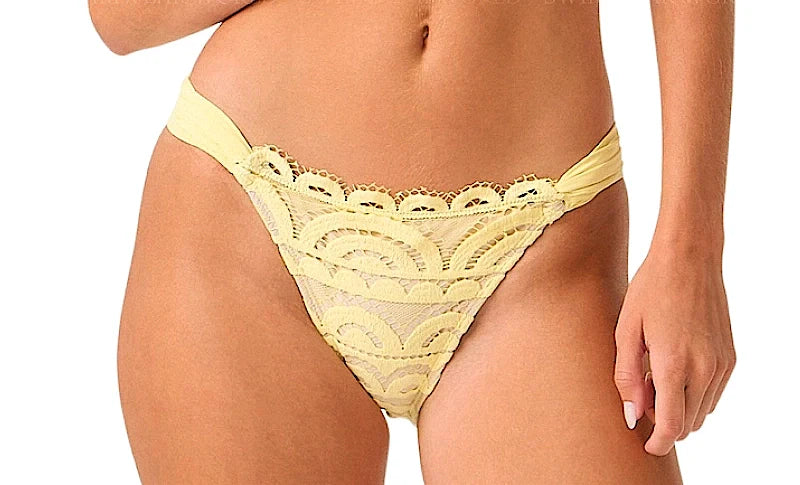 Lace Halter-Lace Fanned Bikini