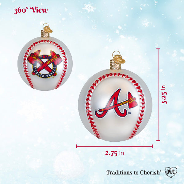 Braves Baseball Ornament