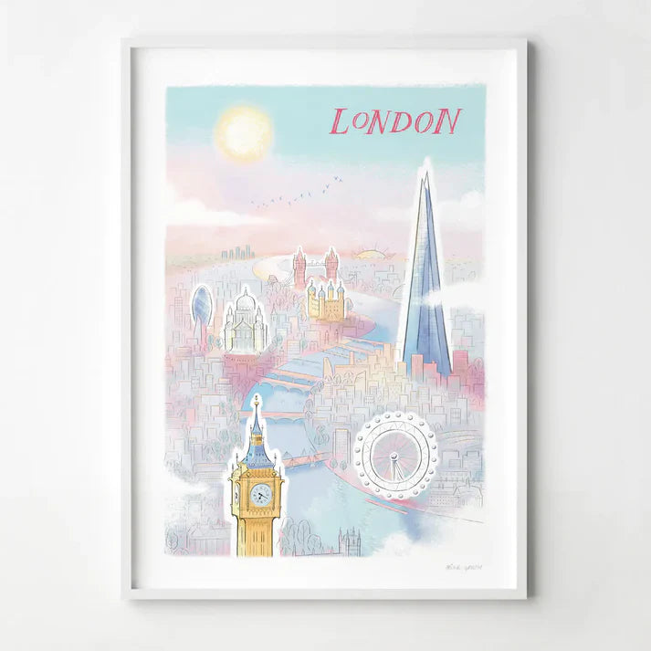 Mike Green London Skyline A4 Print