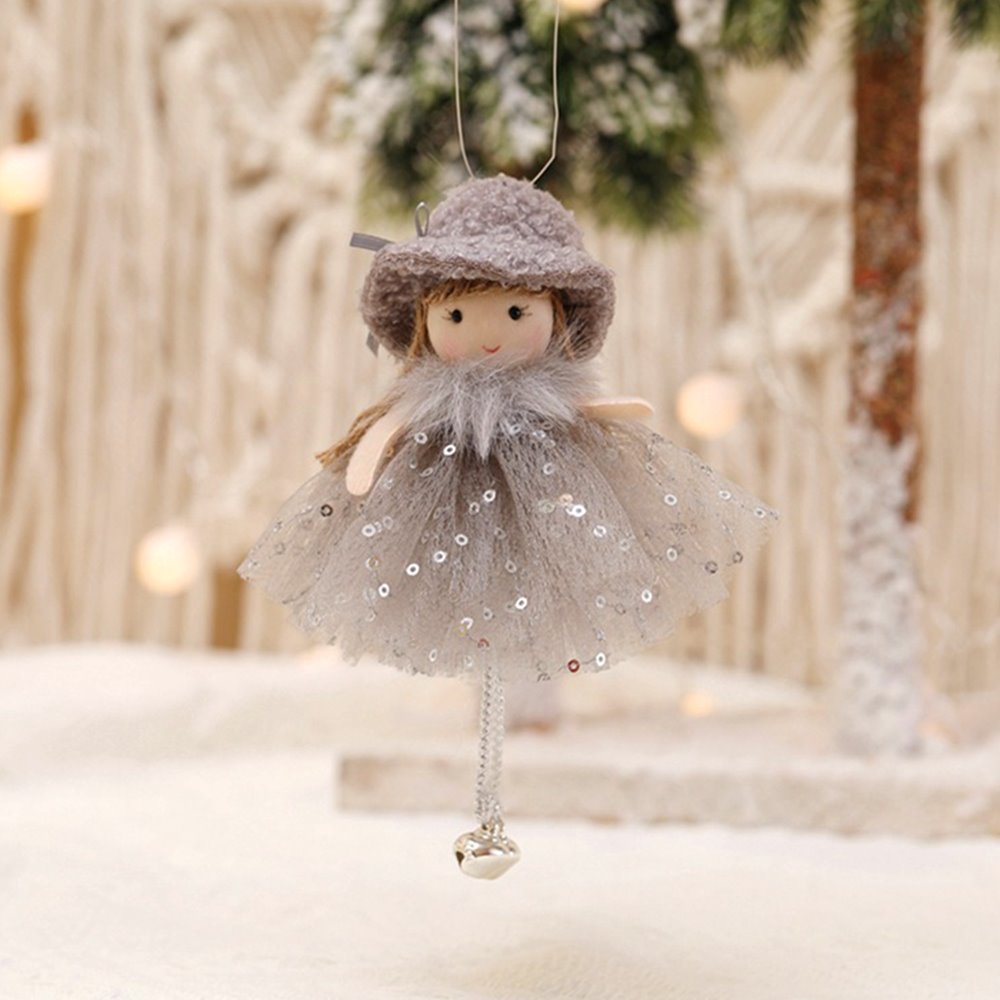Angelic Trio Set of 3 Plush Angel Ornaments, Elegant Home and Holiday Tree Bundle