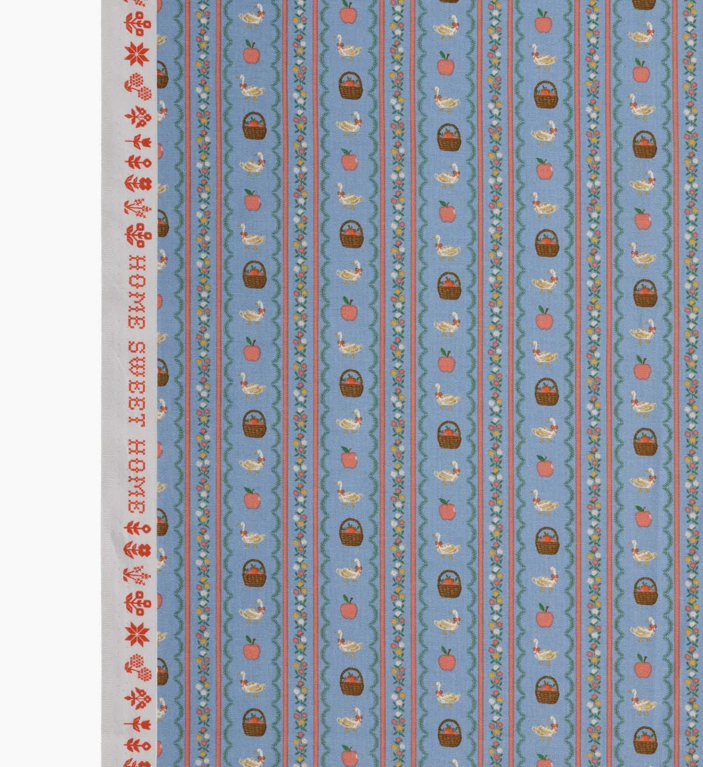 Farmhouse Stripe Cotton Fabric - Slate