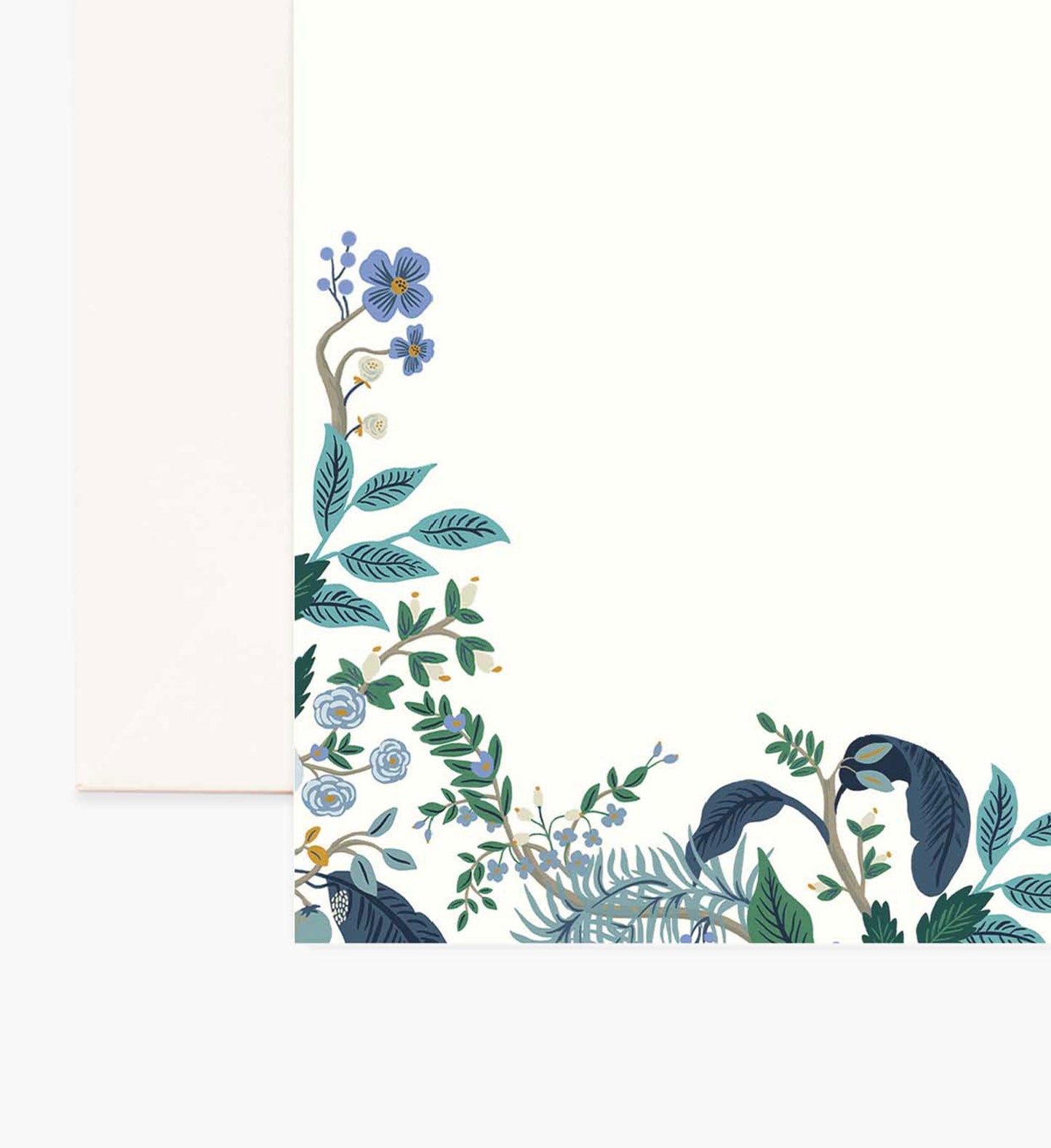 Floral Personalized Stationery - Peacock