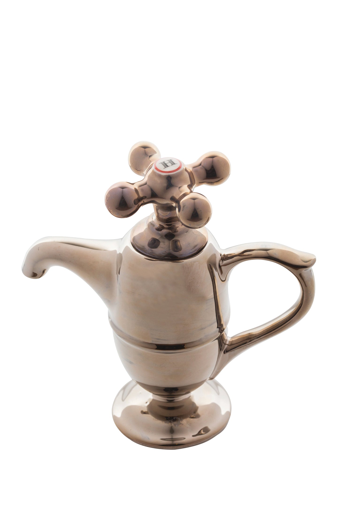 Ceramic Inspirations Silver Tap Teapot
