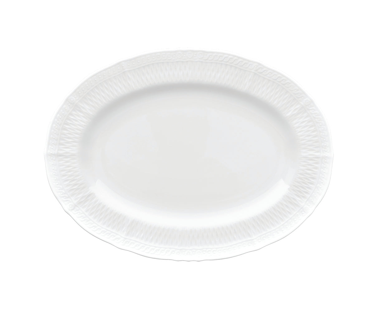 Cher Blanc Oval Plate 27cm