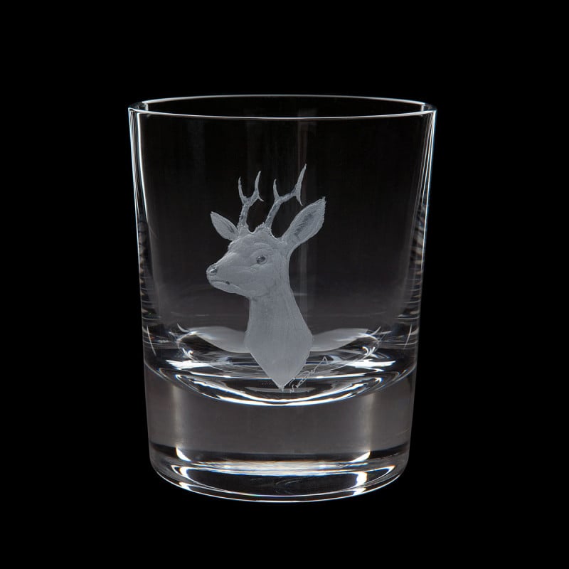 Dartington Crystal Hand Engraved Game Roebuck Tumbler