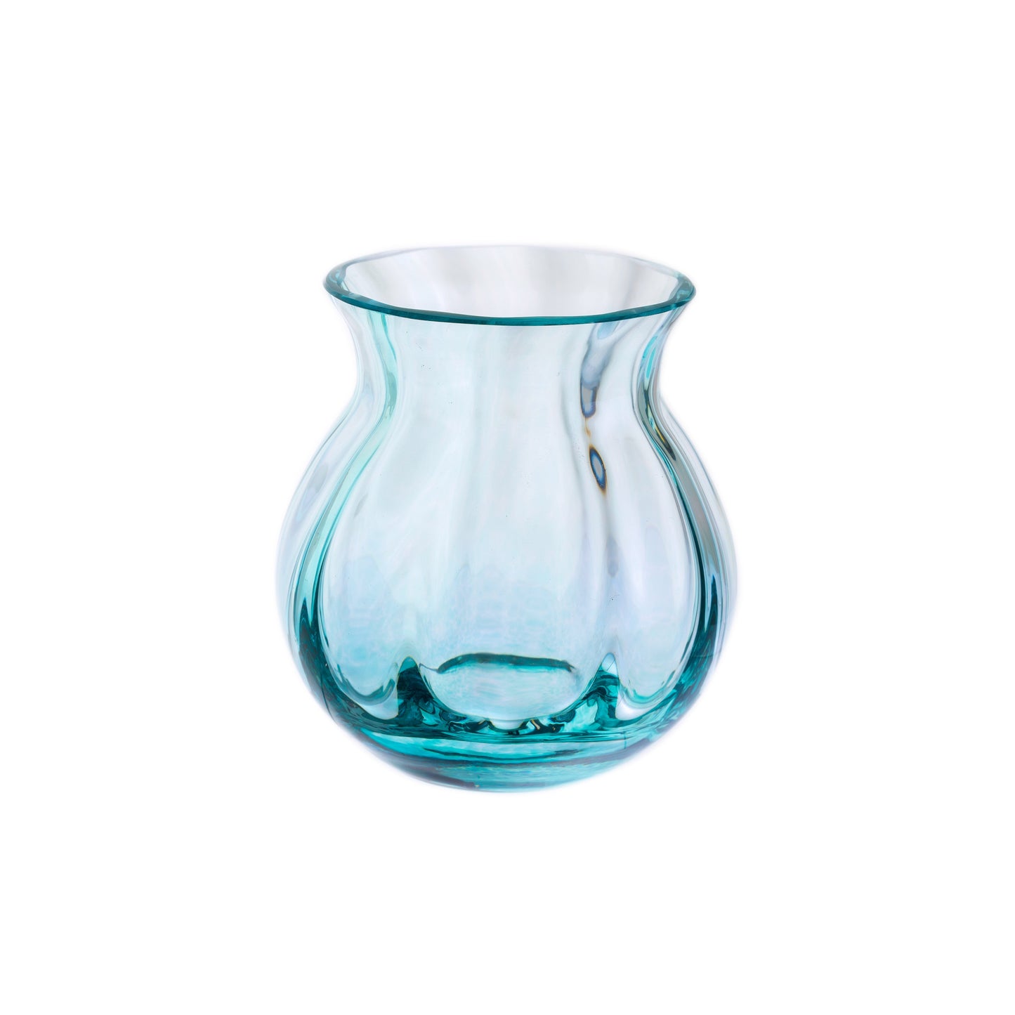 Dartington Teal Round Vase