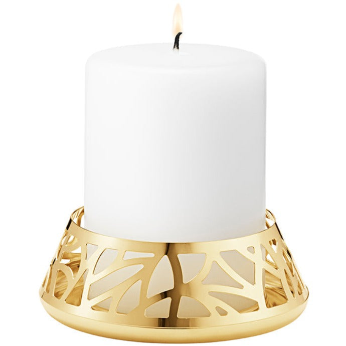 Georg Jensen Pillar Candleholder Gold Plated