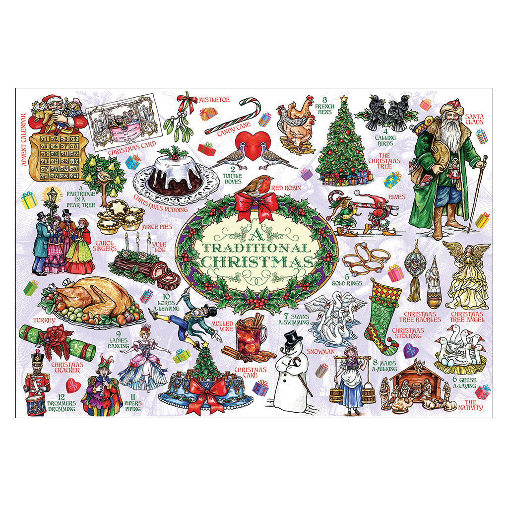 Goviers Exclusive A Traditional Christmas Wooden Jigsaw Puzzle