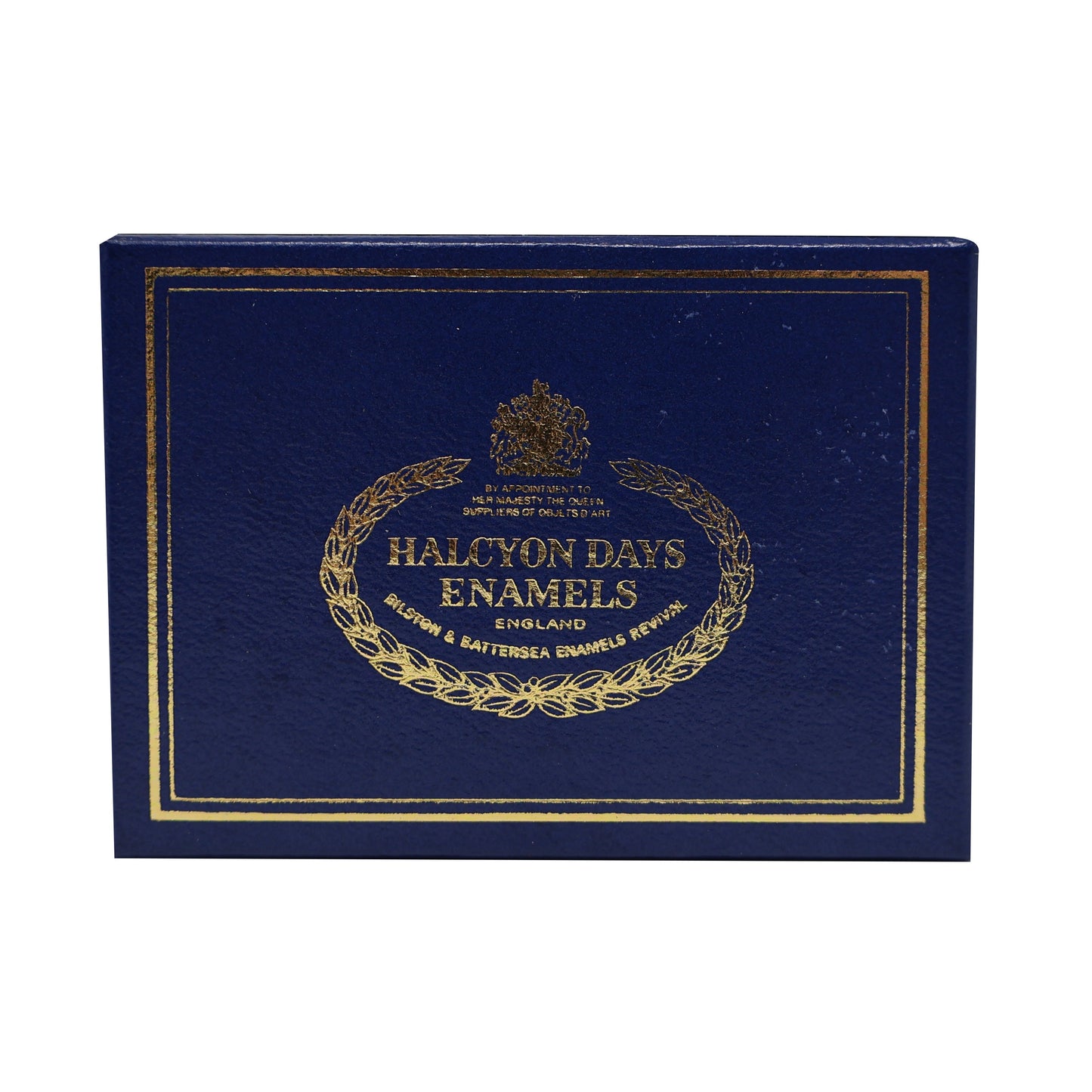 Halcyon Days 85th Birthday HM Queen Elizabeth The Queen Mother Enamel Box