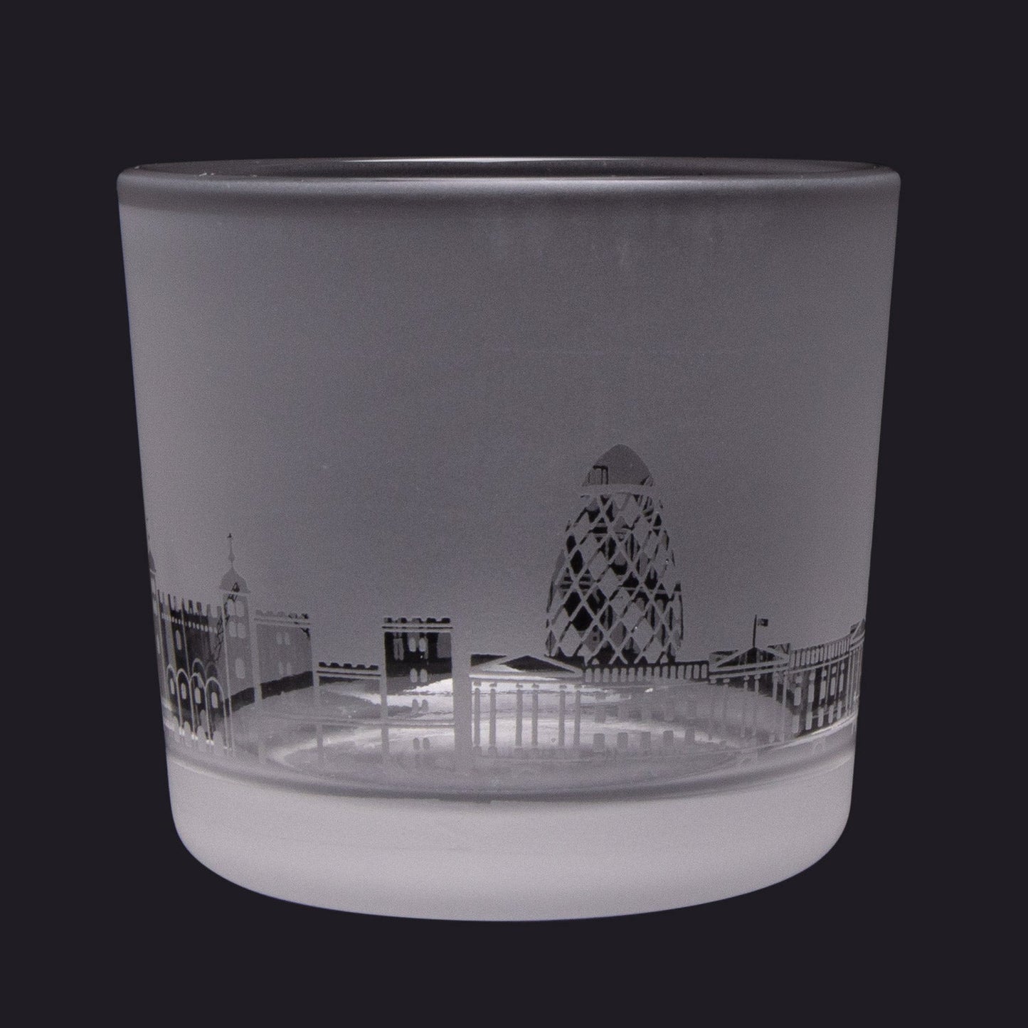 London Skyline Milford Glass Tealight Holder Small