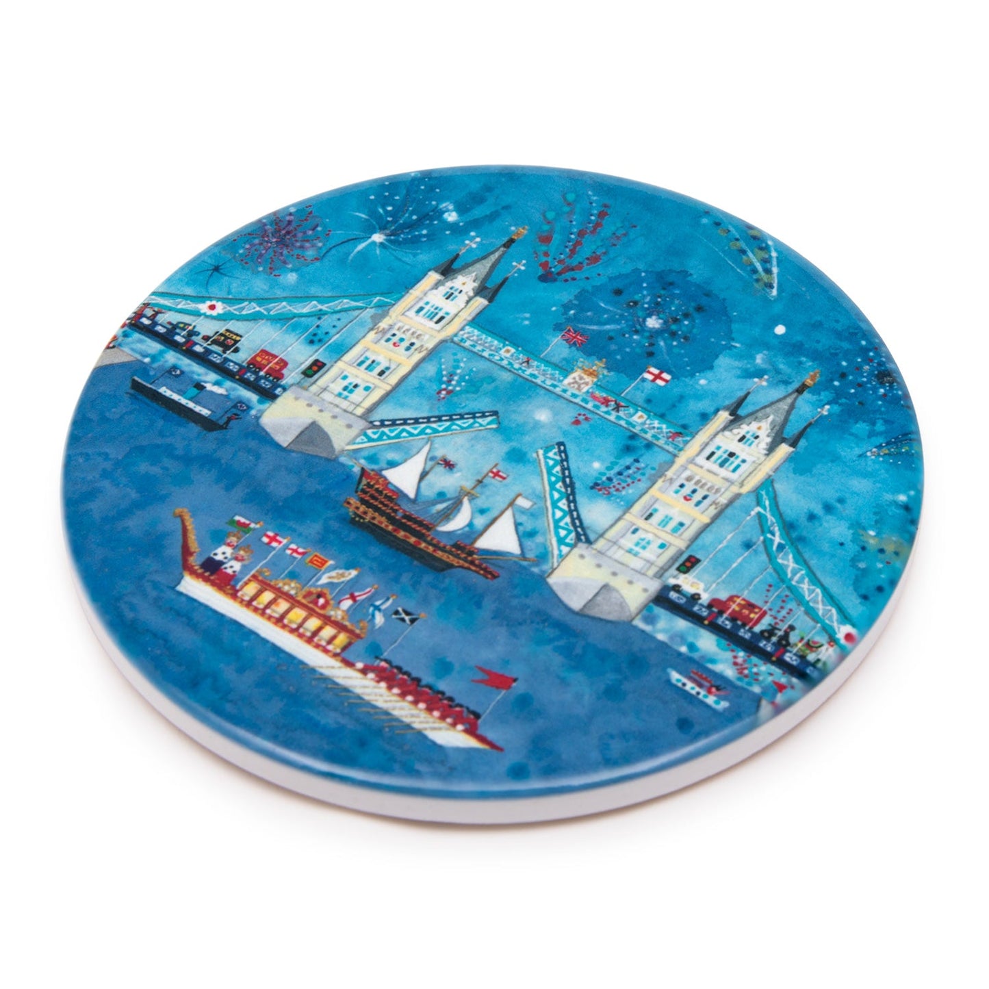 Lucy Loveheart The Wonder Bridge Ceramic Coaster