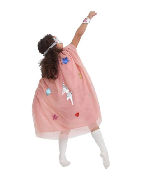 Pink Superhero Cape Dress Up