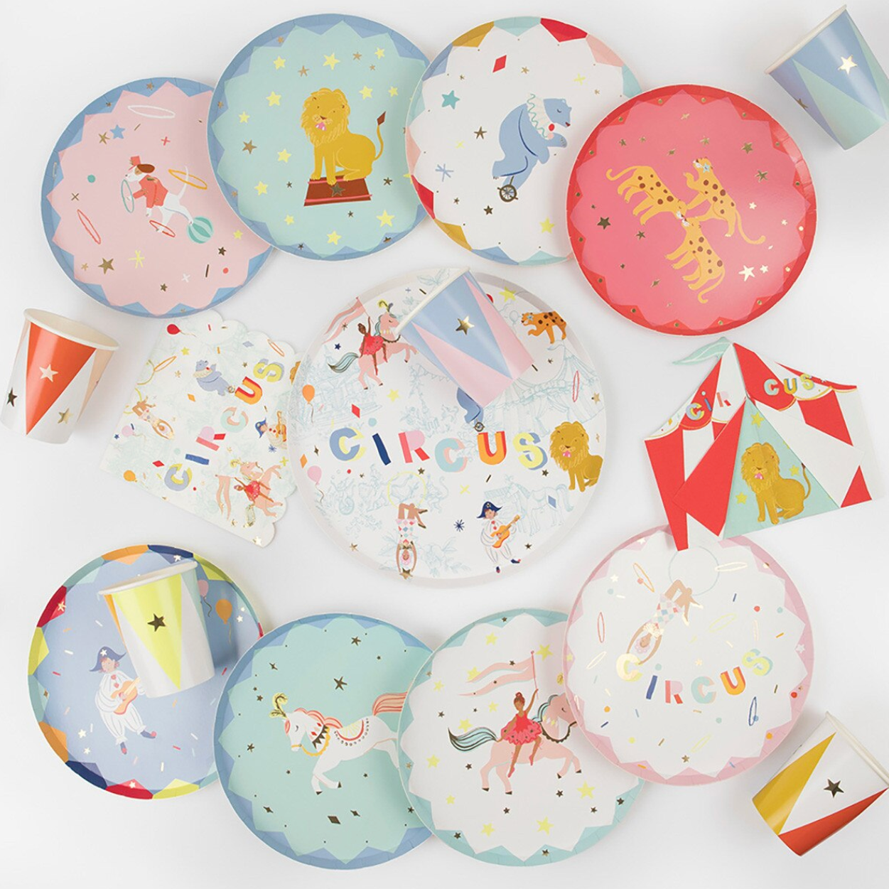 Circus Dinner Plates (pk8)