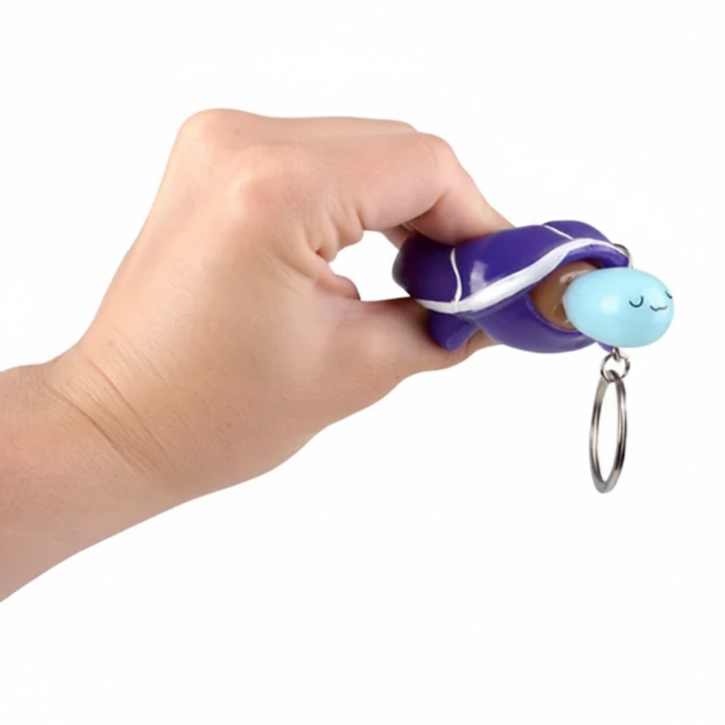 2" Pop Out Turtle Keychain