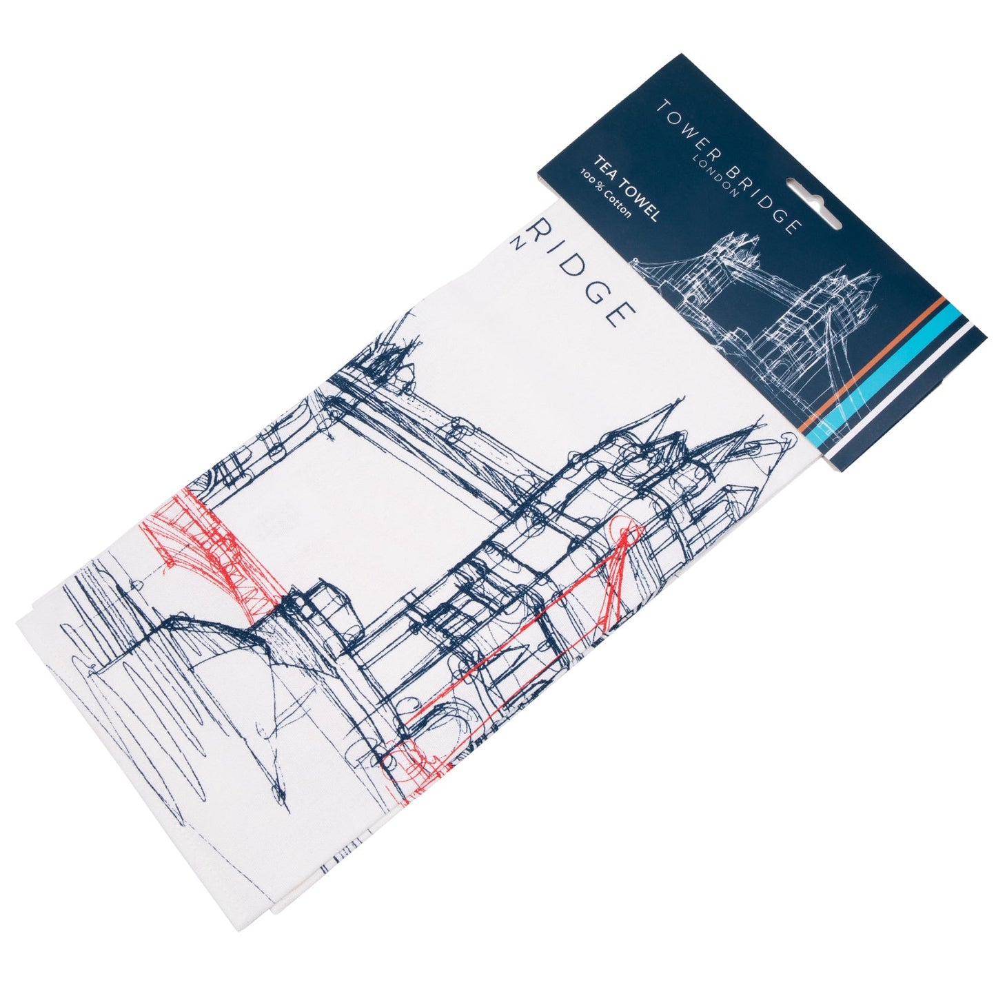 Tower Bridge Line Tea Towel