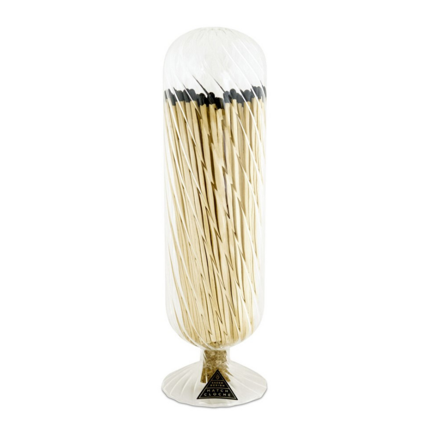 Black Helix Fireplace Match Cloche