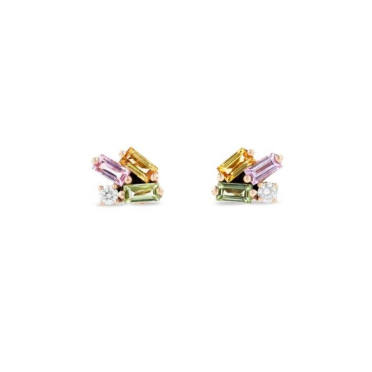Rainbow Post Stud Earrings