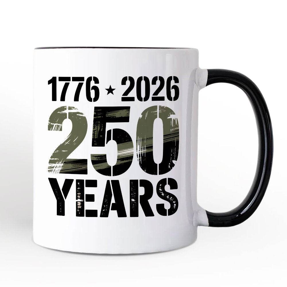 250th Anniversary Freedom Personalized Mug, 4th of July USA Patriotic 1776–2026 Gift with Custom Name