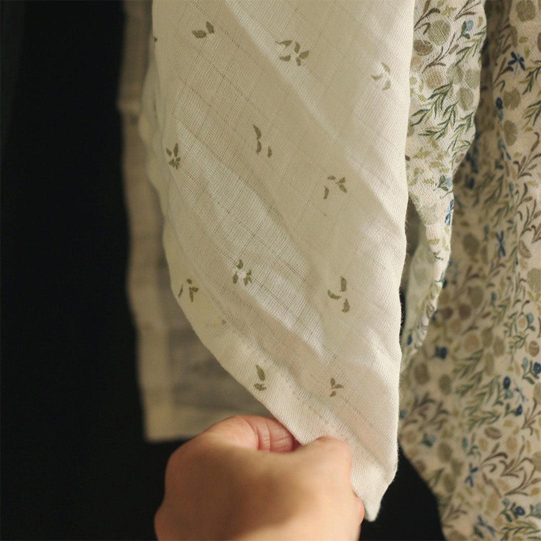 Avery Row
Organic Baby Muslin Swaddle - Nettle Scatter