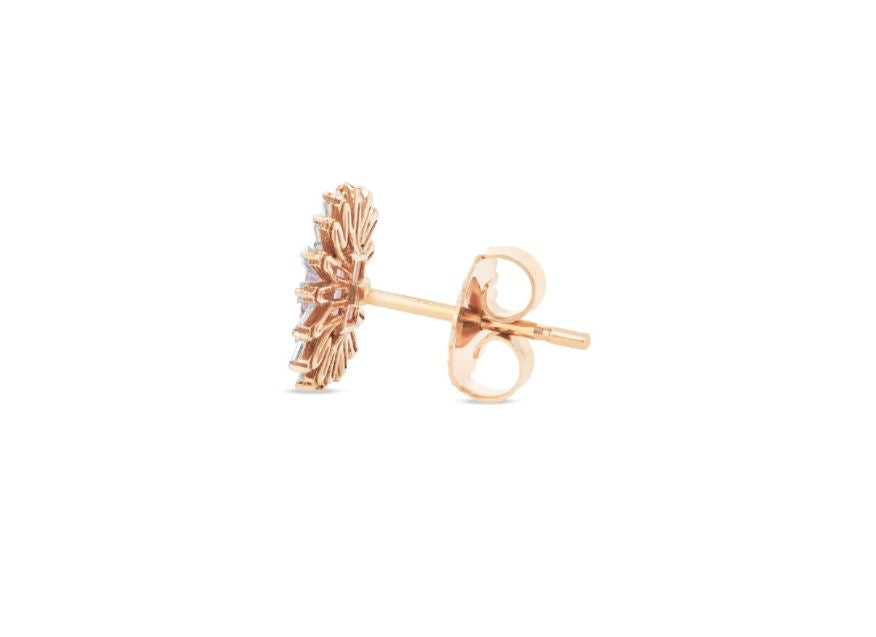Pink Sapphire Stud Earrings