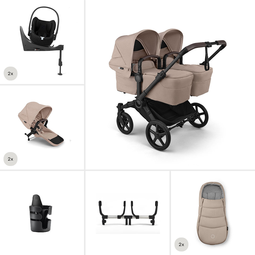 Bugaboo Donkey 6 Twin Ultimate Cloud T Newborn Bundle