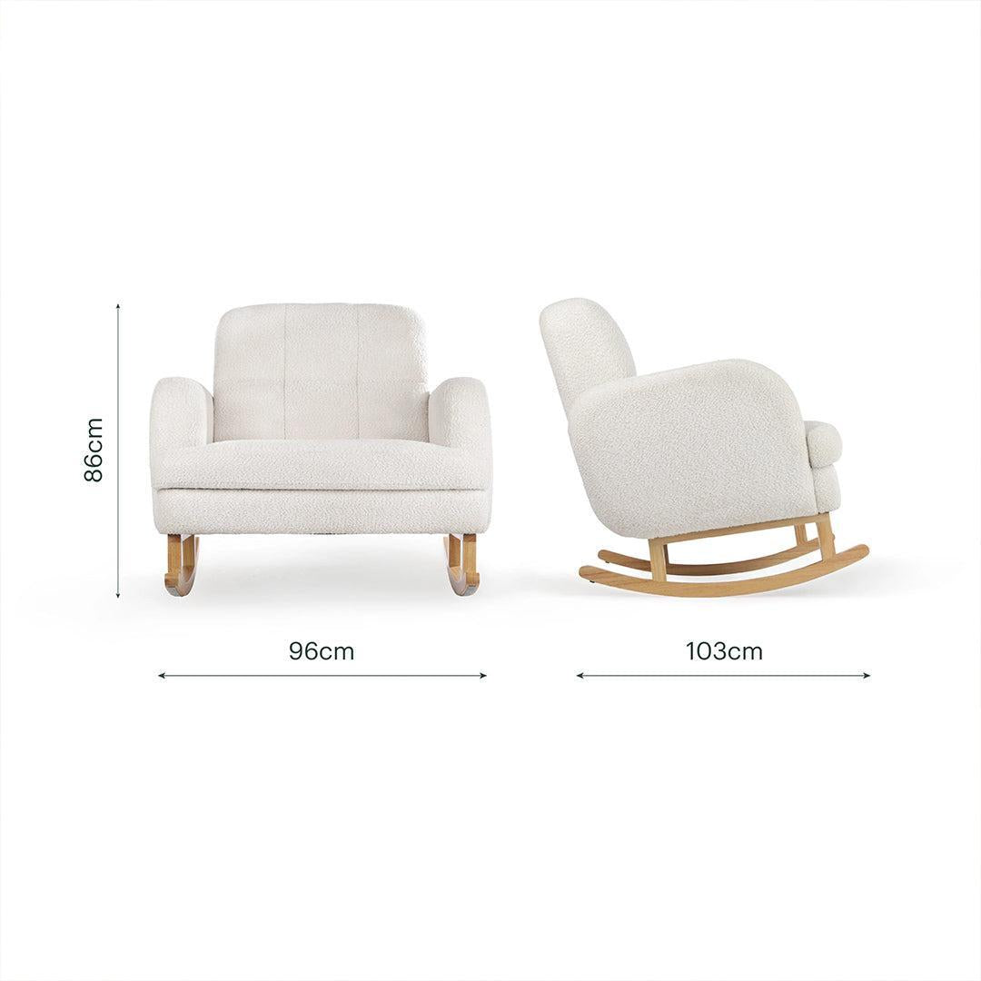 CuddleCo Etta Cuddle Chair - Boucle Off White