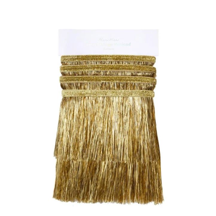 Gold Tinsel Fringe Garland