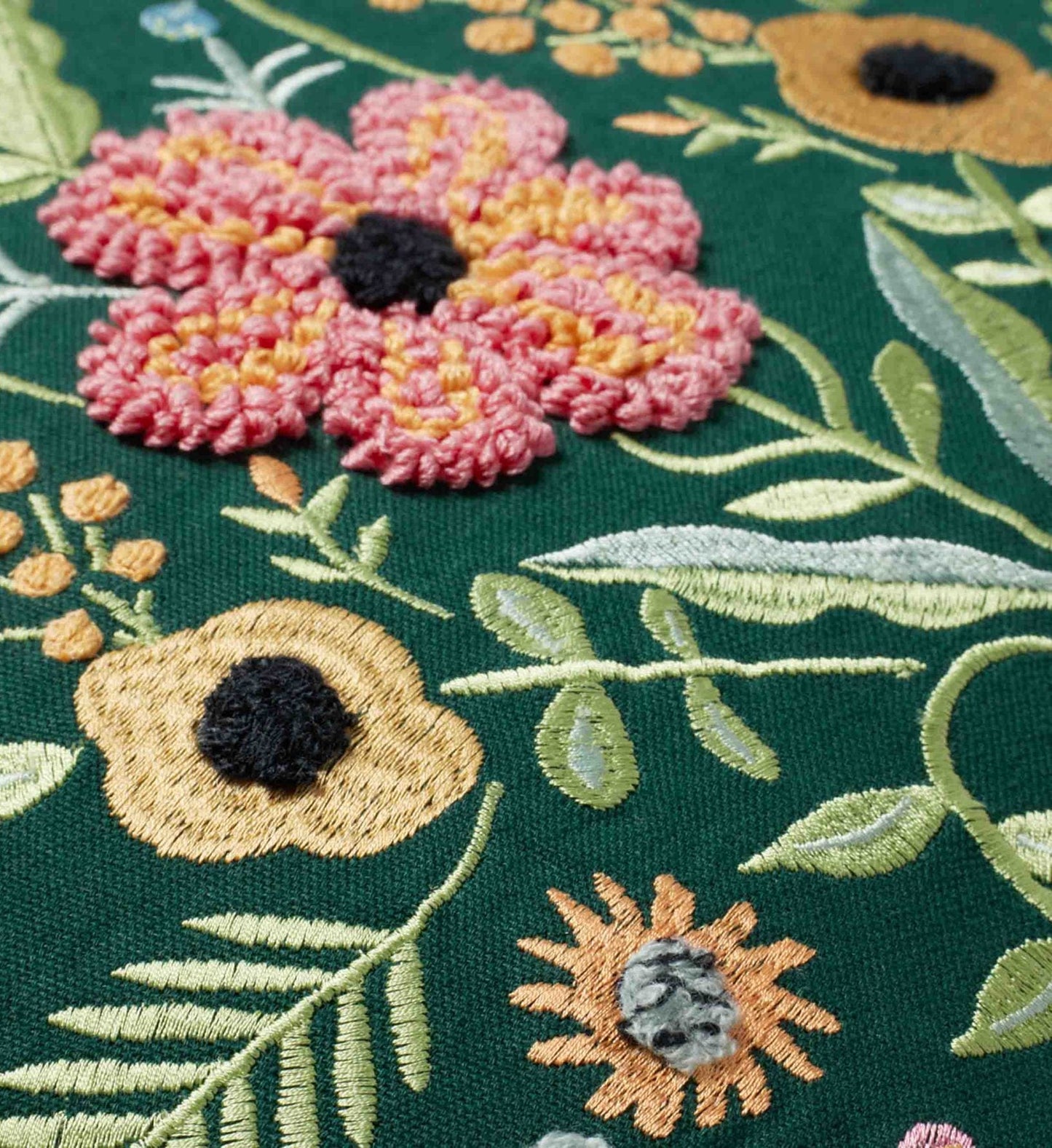 Gabriella Embroidered Pillow - Evergreen Multi