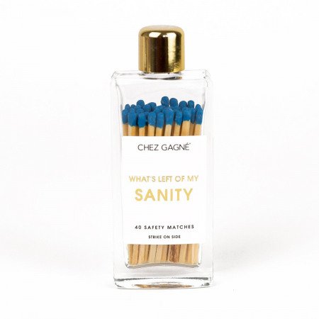 what's left of my sanity matches - glass bottle matches