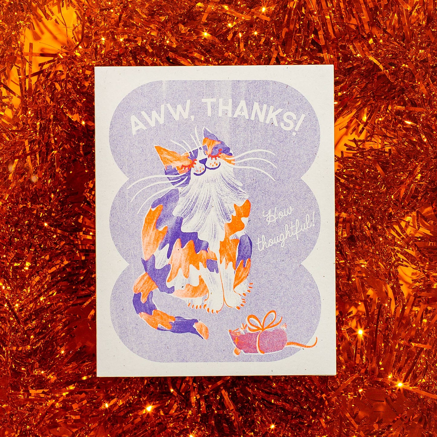 Aww, Thanks! Cat - Risograph