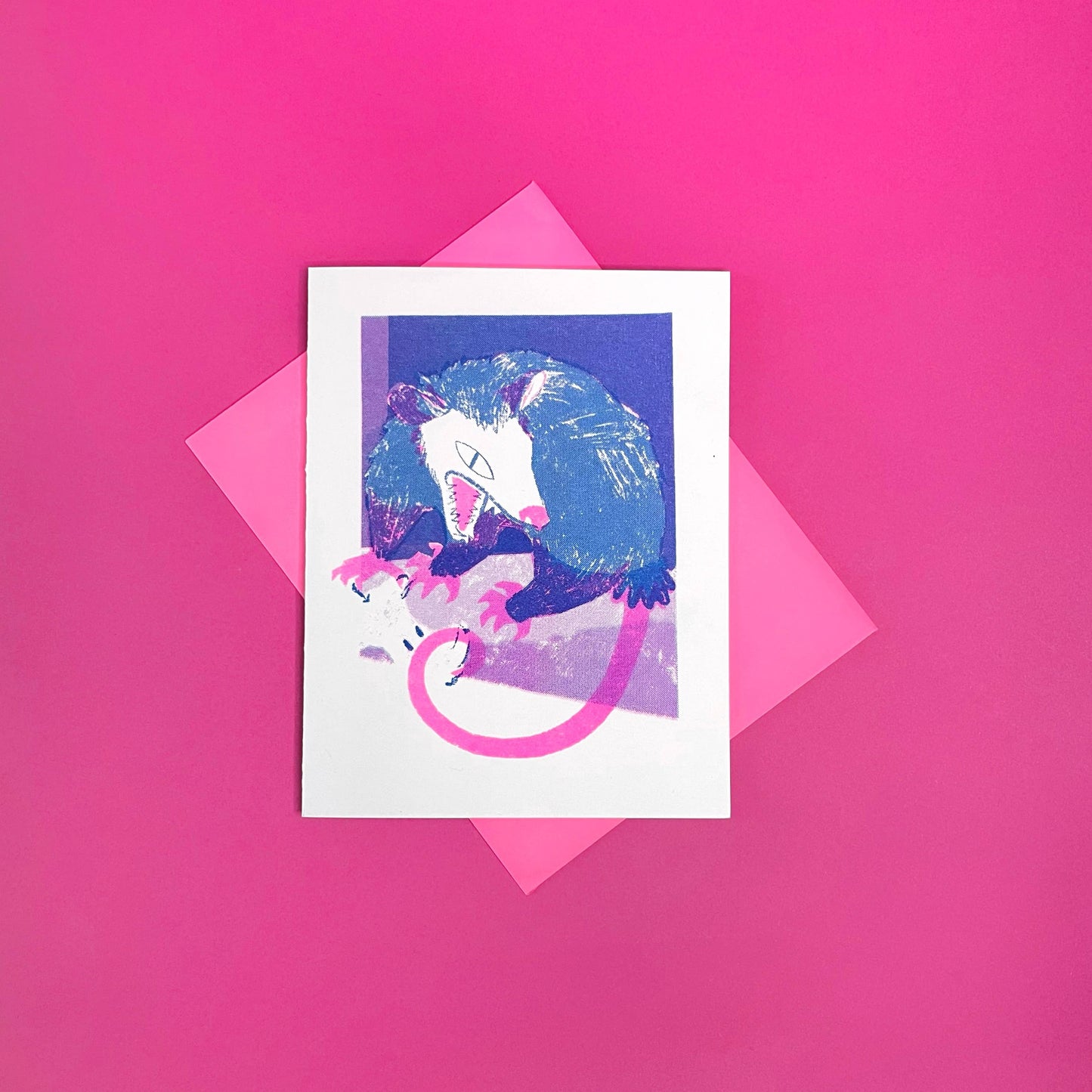Awesome Possum - Risograph