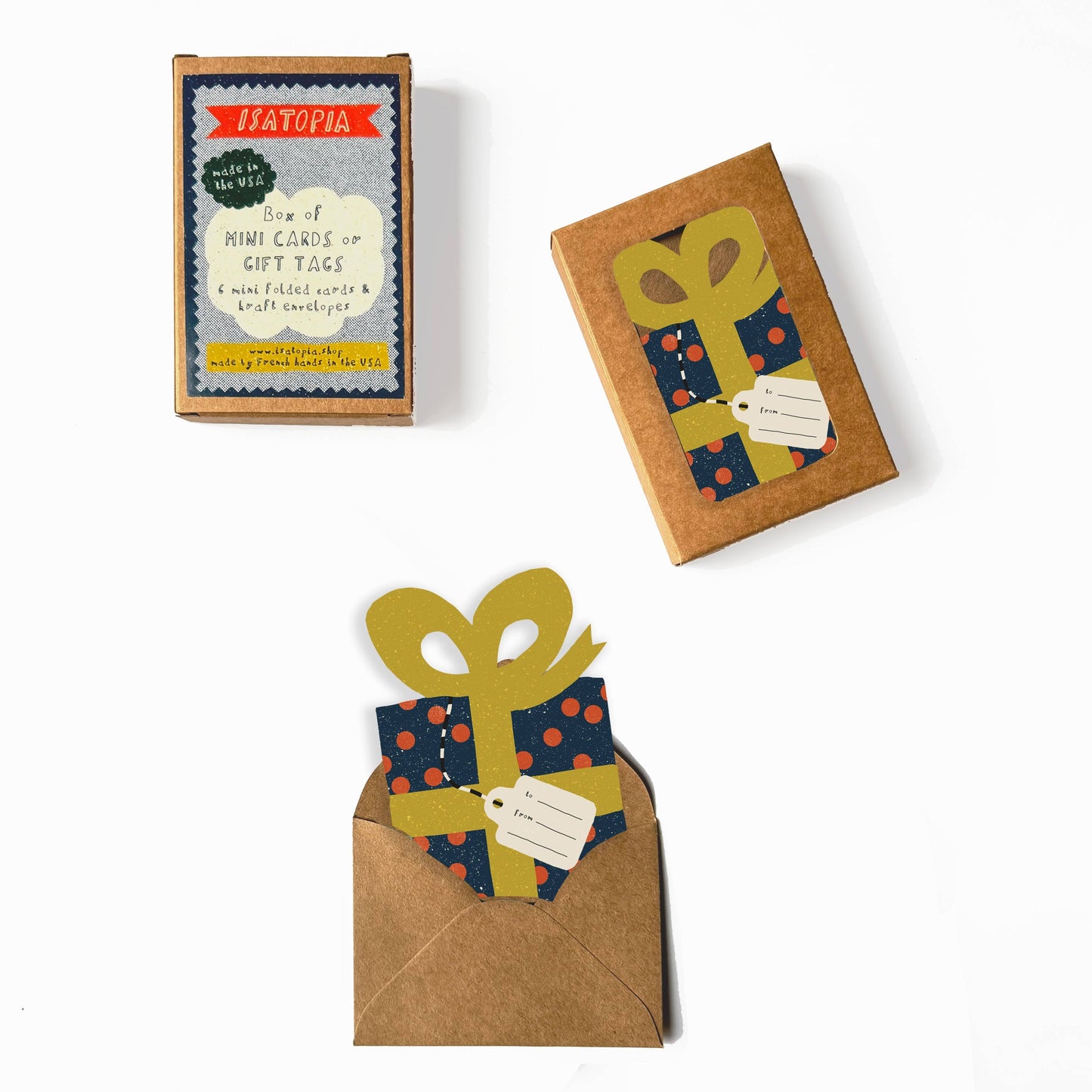 Christmas Gift Mini Cards - box of 6
