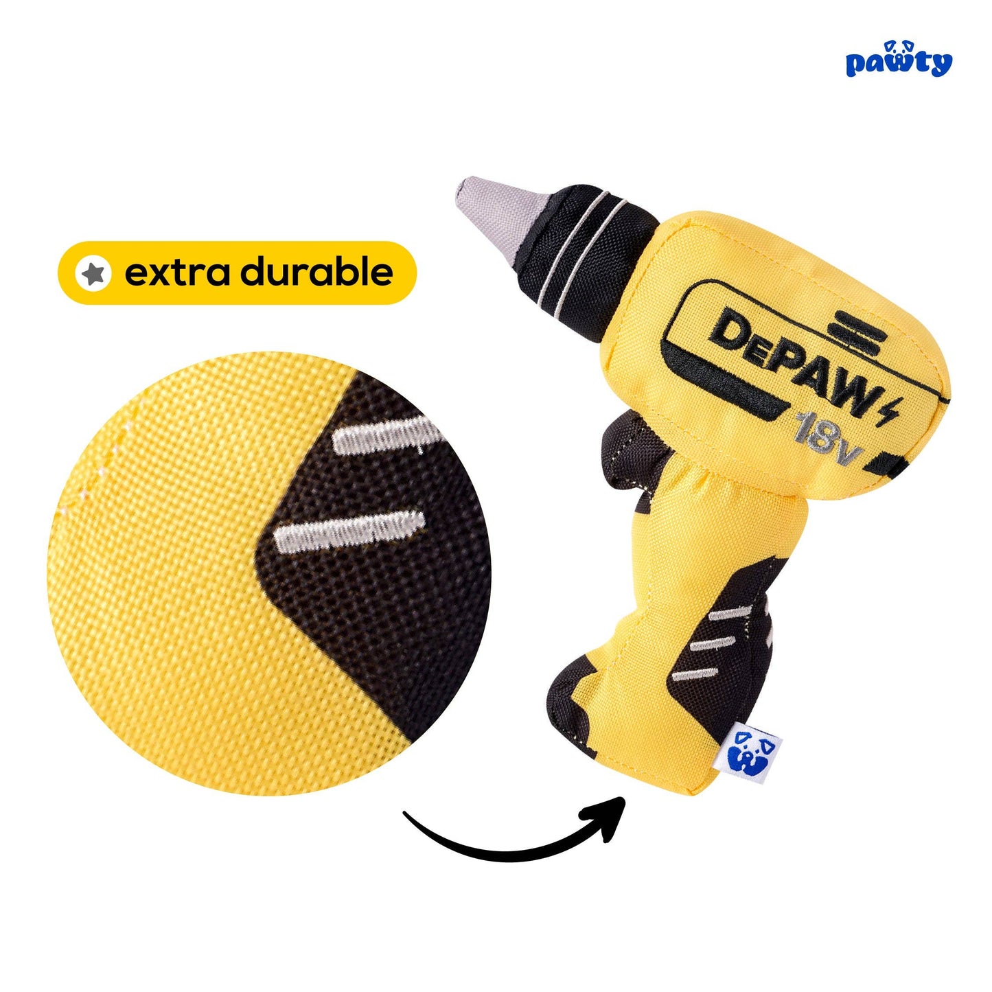 PAWTY Dog Toys - Paw-er Drill