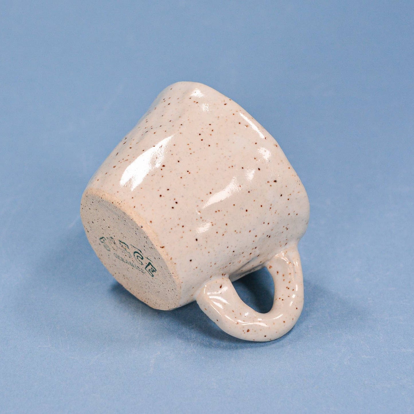 Chonky Cat-Handmade Speckled Ceramic Espresso Cup -  2-4 oz.