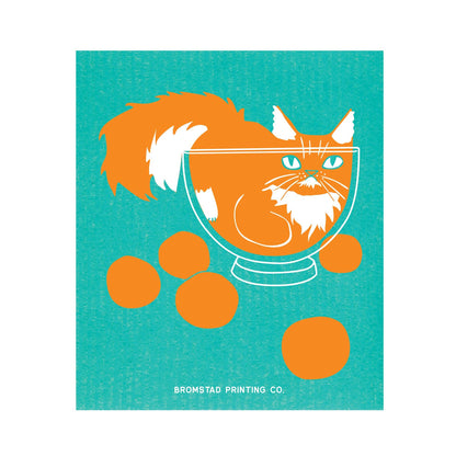 Bowl Cat - Swedish Dishcloth
