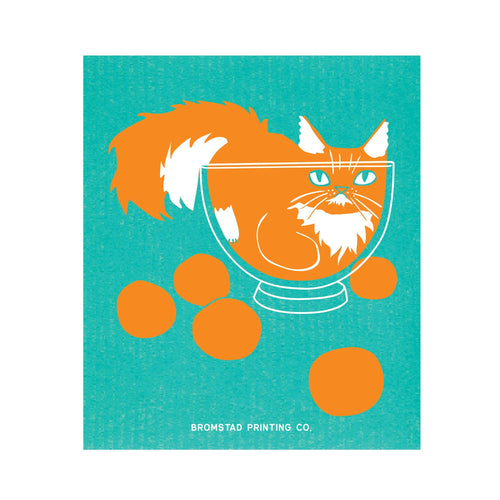 Bowl Cat - Swedish Dishcloth