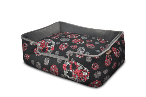 P.L.A.Y. Pet Lifestyle and You - Skulls & Roses Lounge Bed