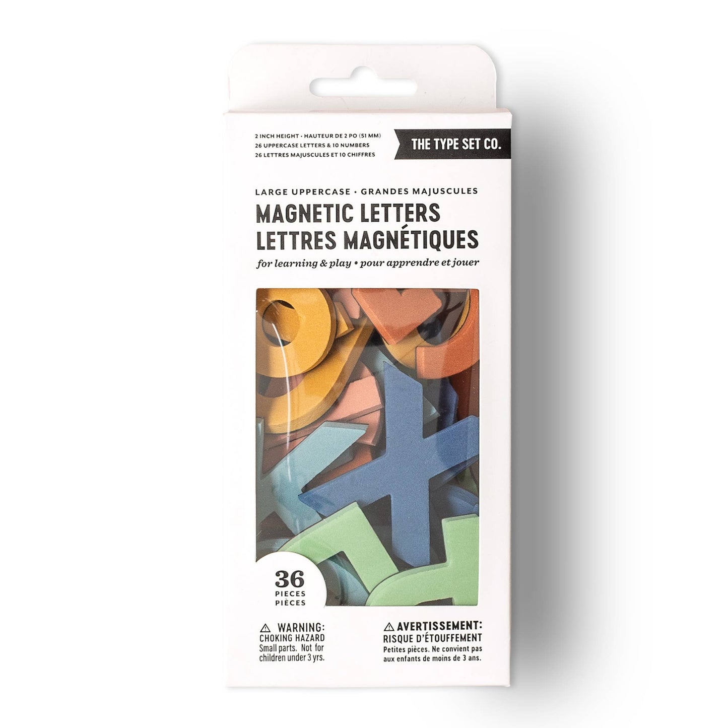 2" 36pc Rainbow Dream Magnetic Letters