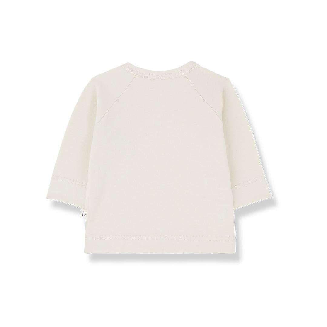 1+ In The Family Elodie Long Sleeve Newborn Shirt - Ecru