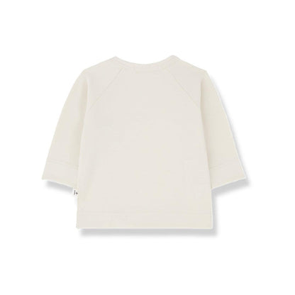 1+ In The Family Elodie Long Sleeve Newborn Shirt - Ecru