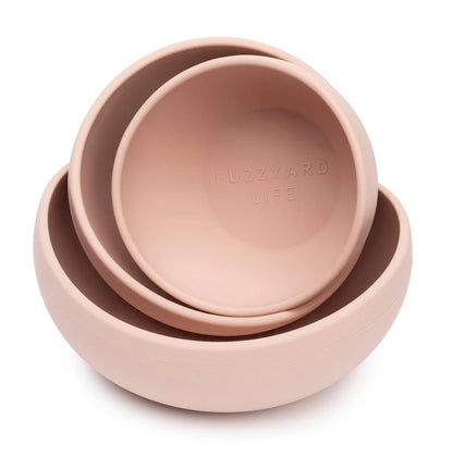 FuzzYard Life Silicone Bowl - Soft Blush M