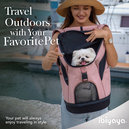 Ibiyaya - Ultralight Pro Pet Backpack Carrier Airline-Approved InCabin