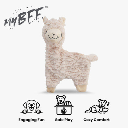 Nandog Pet Gear - My BFF Grumpy The Alpaca Plush Dog Toy