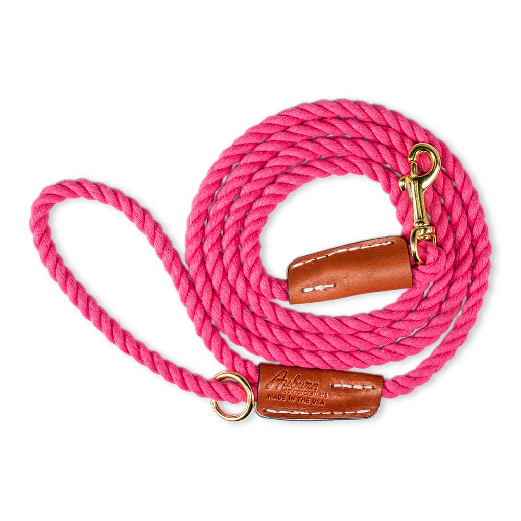 Auburn Leathercrafters - Cotton Rope Leash - Snap