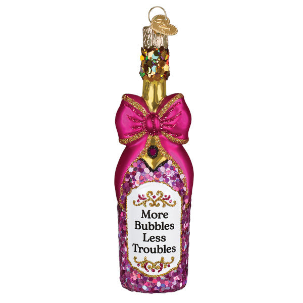 Bottle With Bow Ornament