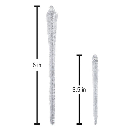 Frosty Glass Icicles - Set Of 6