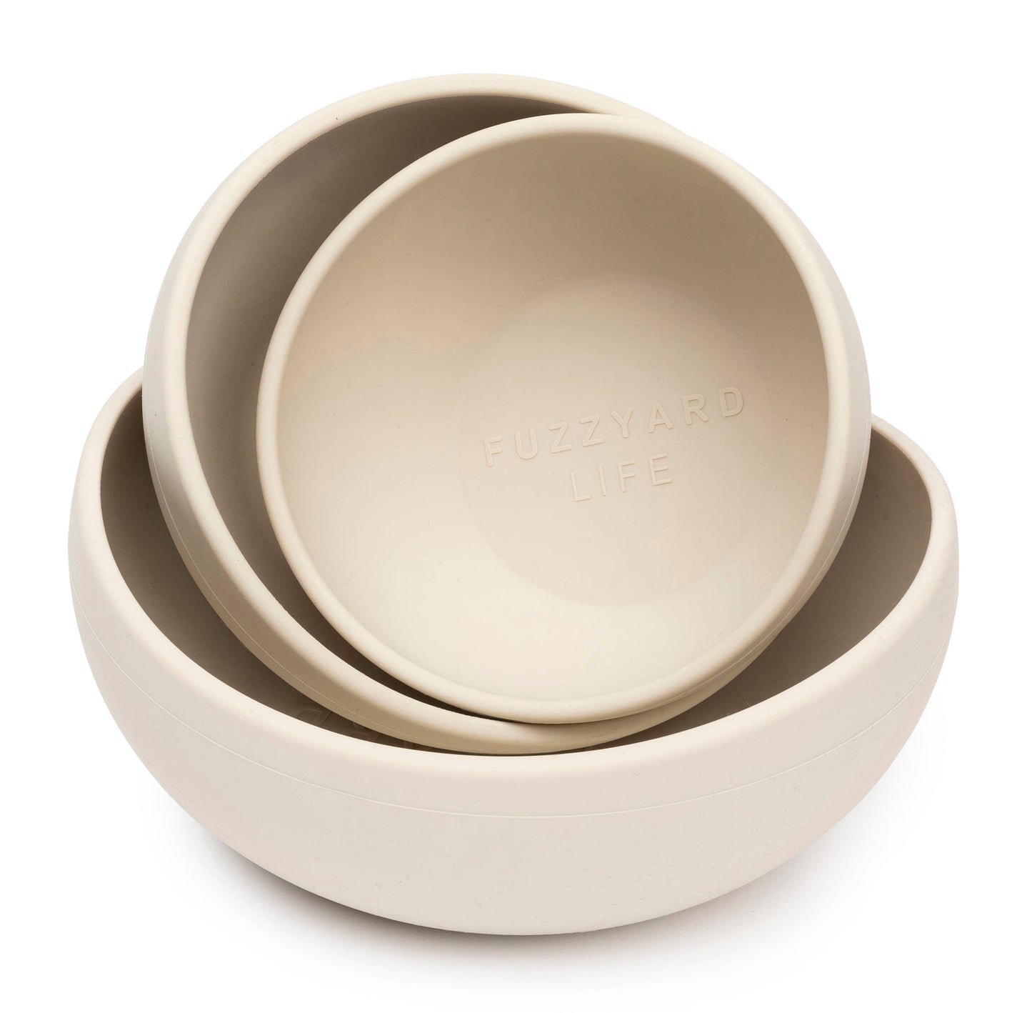 FuzzYard Life Silicone Bowl - Sandstone M